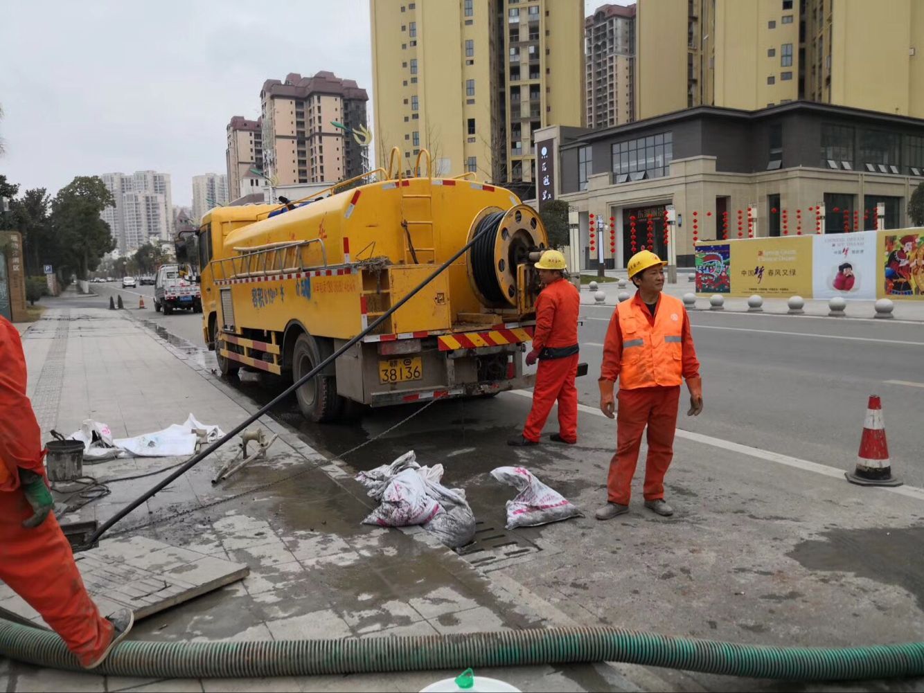 富宁排污管道清淤-管道清洗